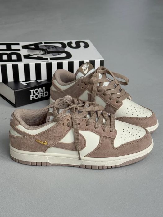 Nike SB dunk low найк данк шоколад і беж