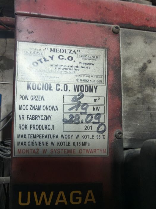 Piec 19kw sprawny