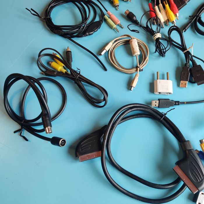 Кабель, переходник, антенна, тюльпаны, зарядки и др. по 15 грн