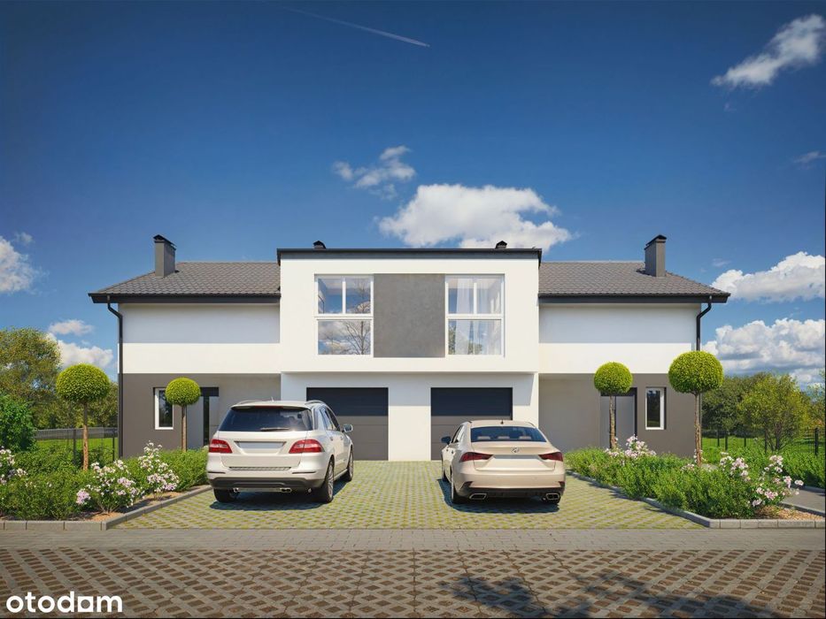 BLIŹNIAK z garażem i ogrodem