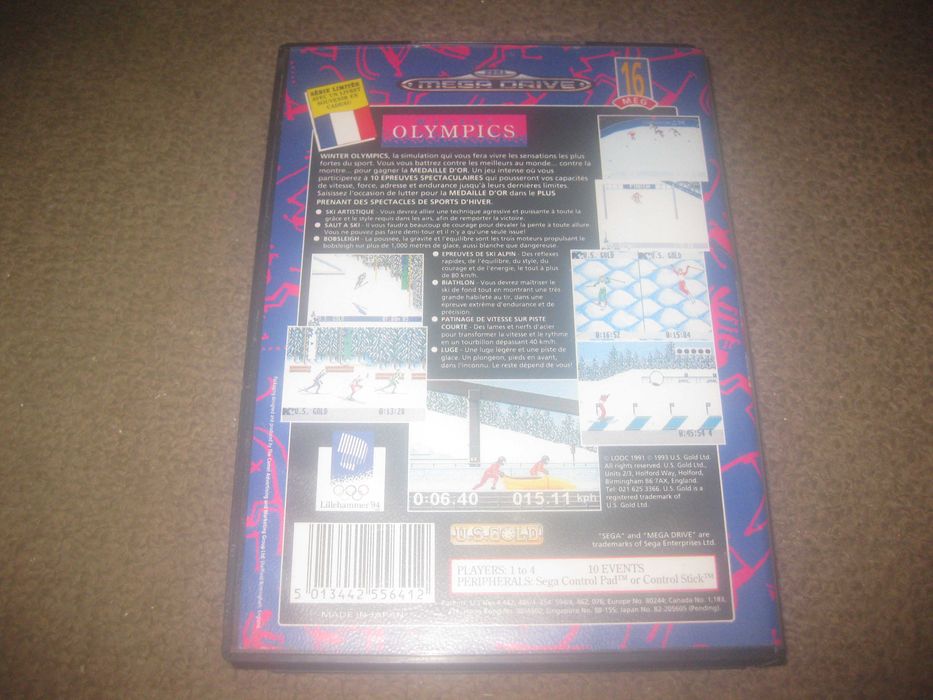 Jogo "Winter Olympics" para Sega Mega Drive/Completo!64585897135362121