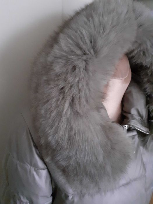 Kurtka puchowa z lisem