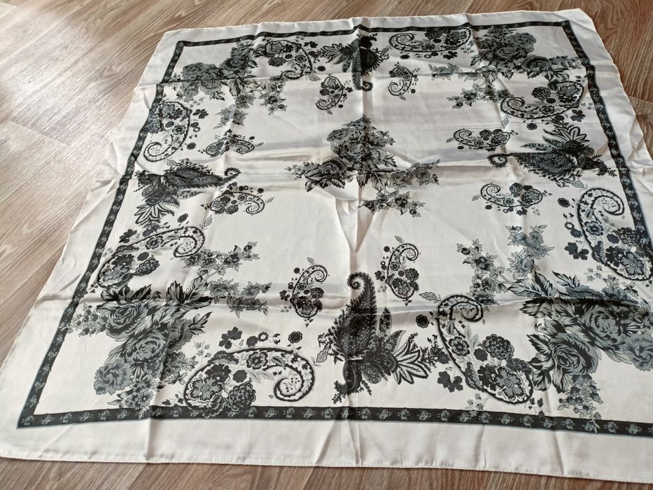 Сорочка льон українська хустка платок