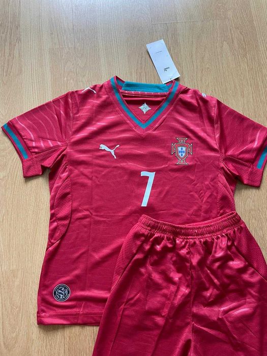 Equipamento Crianças Portugal Vermelho Ronaldo