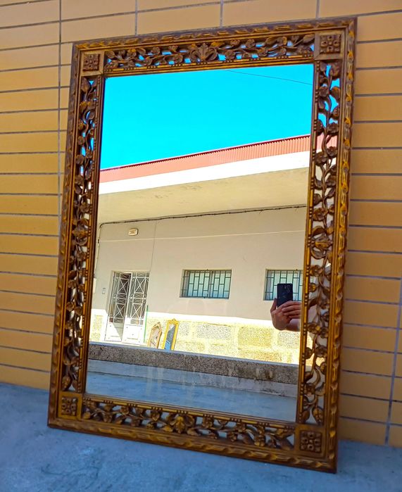 Espelho Dourado 105cm x 74cm