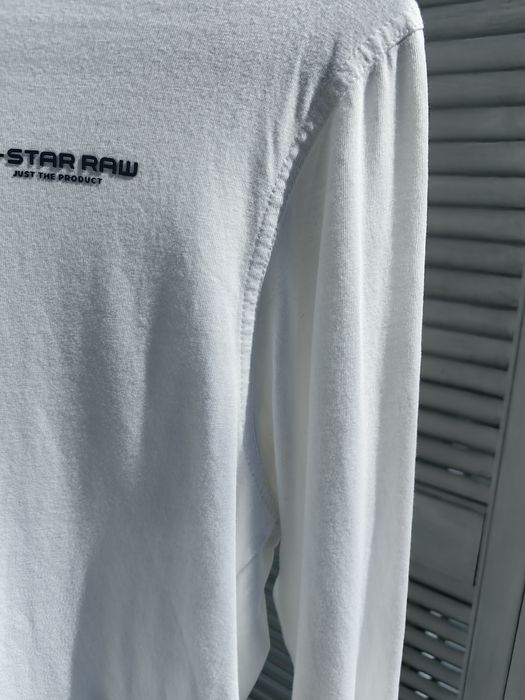 Longsleeve G-Star Raw, biały,  S, stan dobry.