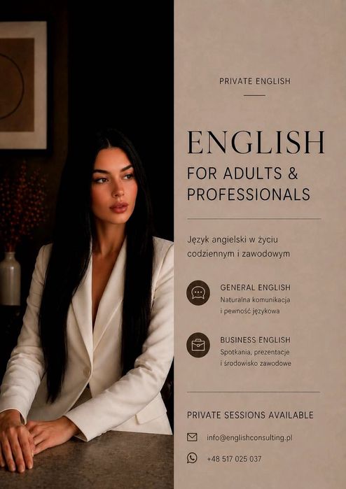 Angielski / Business & Life English - privately 1:1