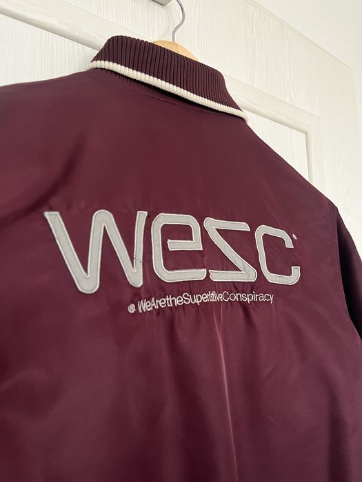 Bordowa bomberka męska WESC rozmiar X-small, sportowa kurtka