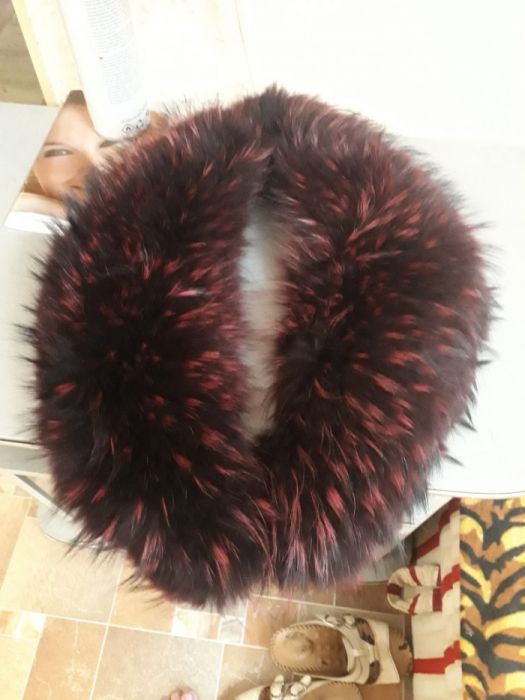 Воротник натуральный, 90 см енот