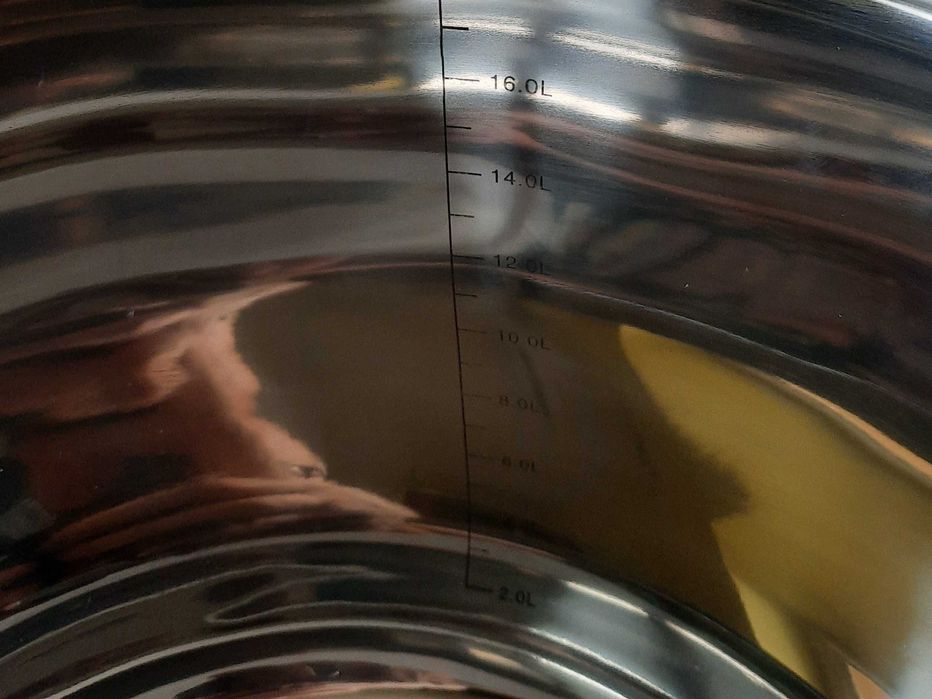 Duży SZEROKI i Niski Garnek ze Stali NIERDZEWNEJ 20L, INDUKCJA, Gaz..