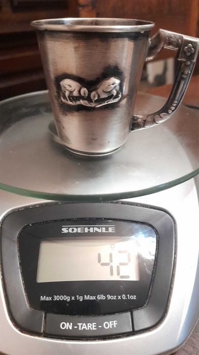 Copo em prata de lei portuguesa