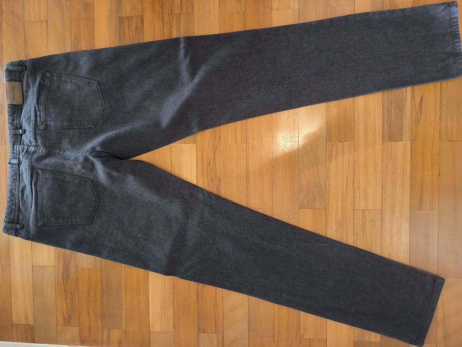 Calças Homem Massimo Dutti Sarja Cinza