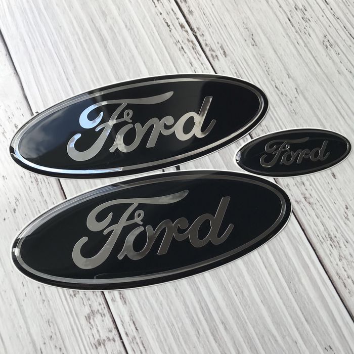 Об‘ємна наклейка Ford, логотип Форд на авто