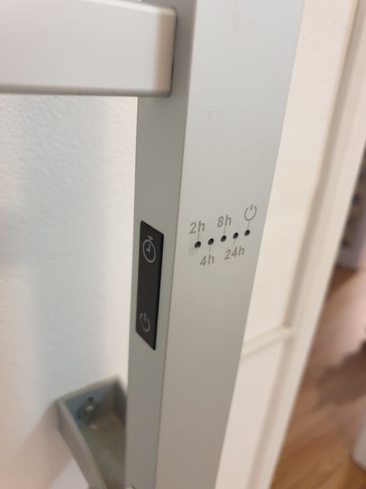 Aquecedor de parede para toalhas.