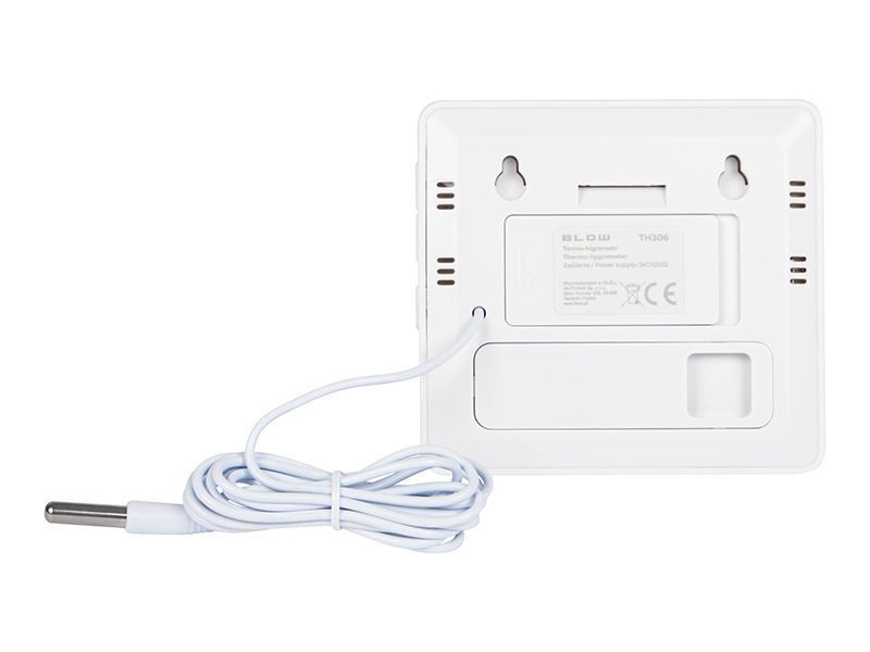 Termohigrometr BLOW TH306 biały termometr wilgotność + sonda na kablu