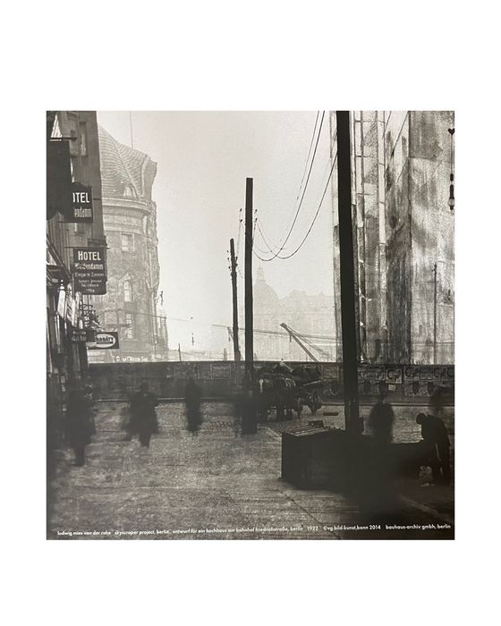 Póster Mies Van der Rohe - Friedrichstrasse, Berlin 1922