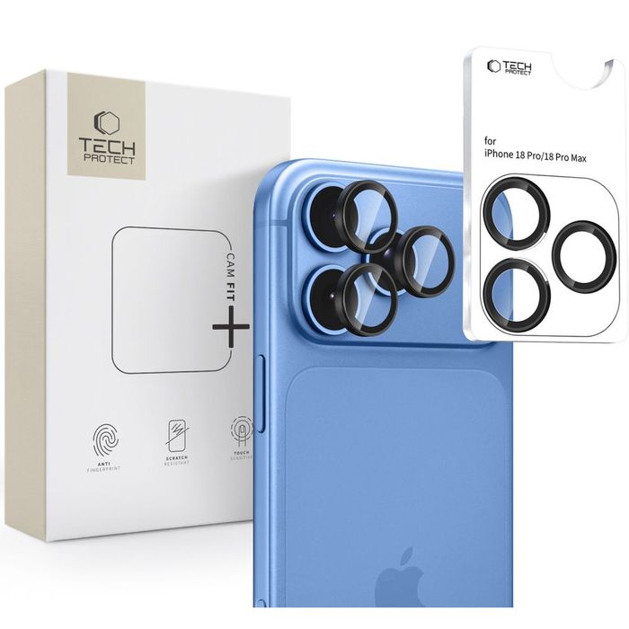 Osłona Aparatu Tech-protect Camring Fit+ Iphone 18 Pro / Max Black