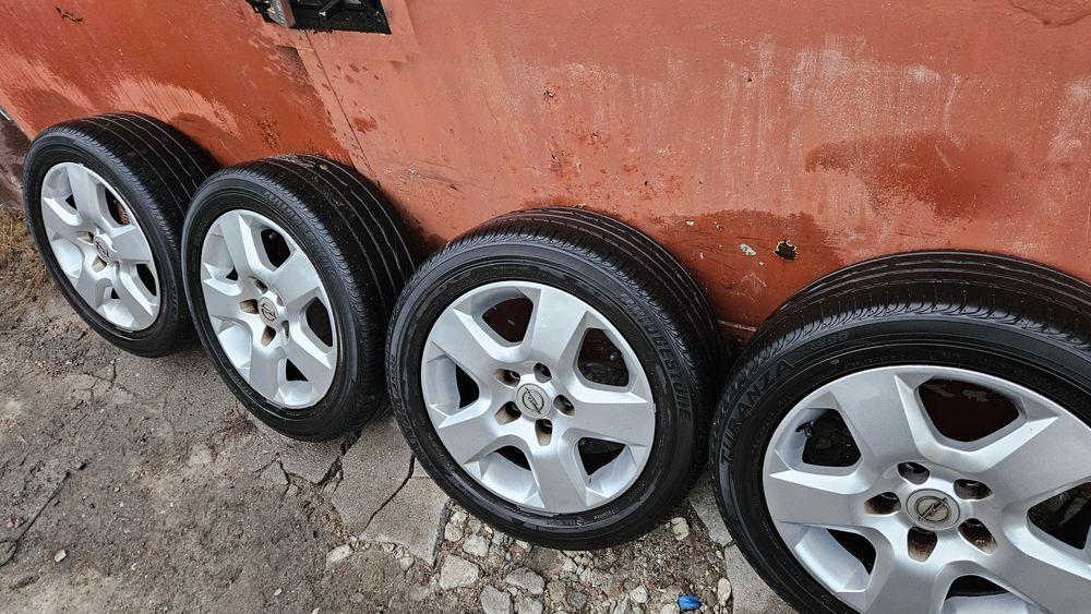 Koła felgi 5x110 opony 205/55/16 lato letnie bridgestone opel vectra c