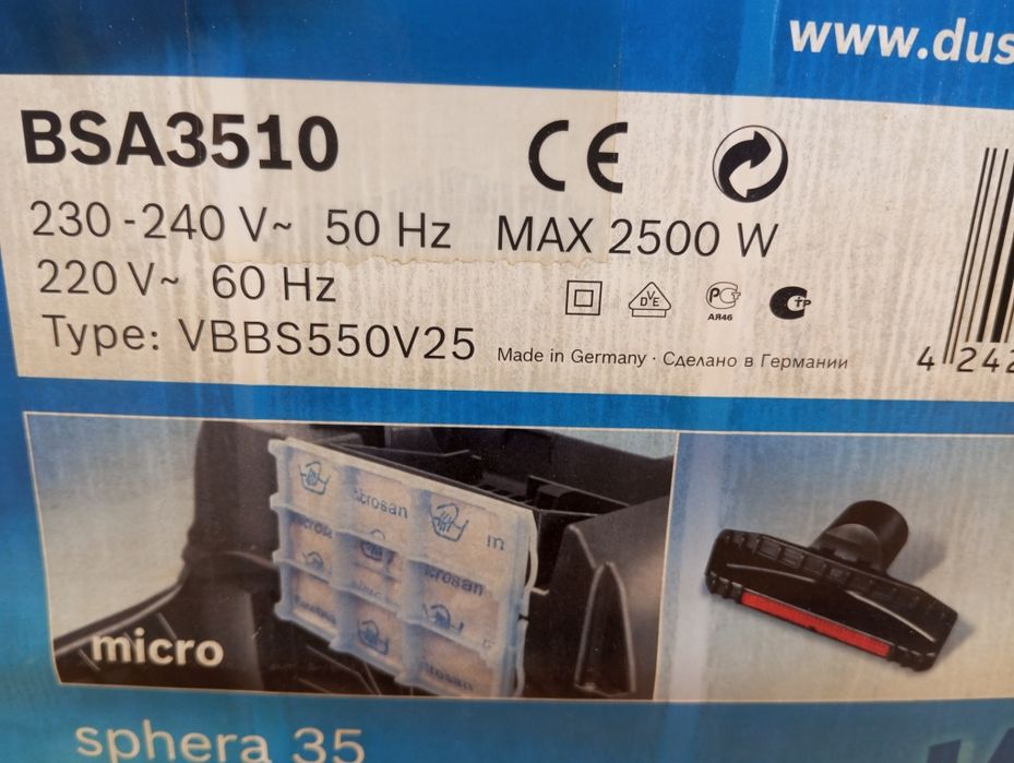 Aspirador Bosch Sphera powermaxx 2500w