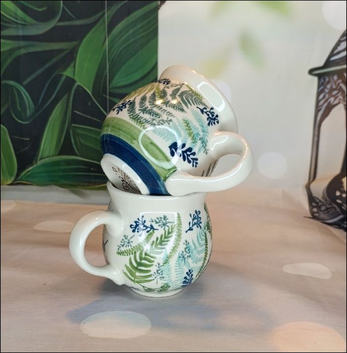 Kubek ceramiczny czeski 300 ml dwupak ceramika Bolesławiec