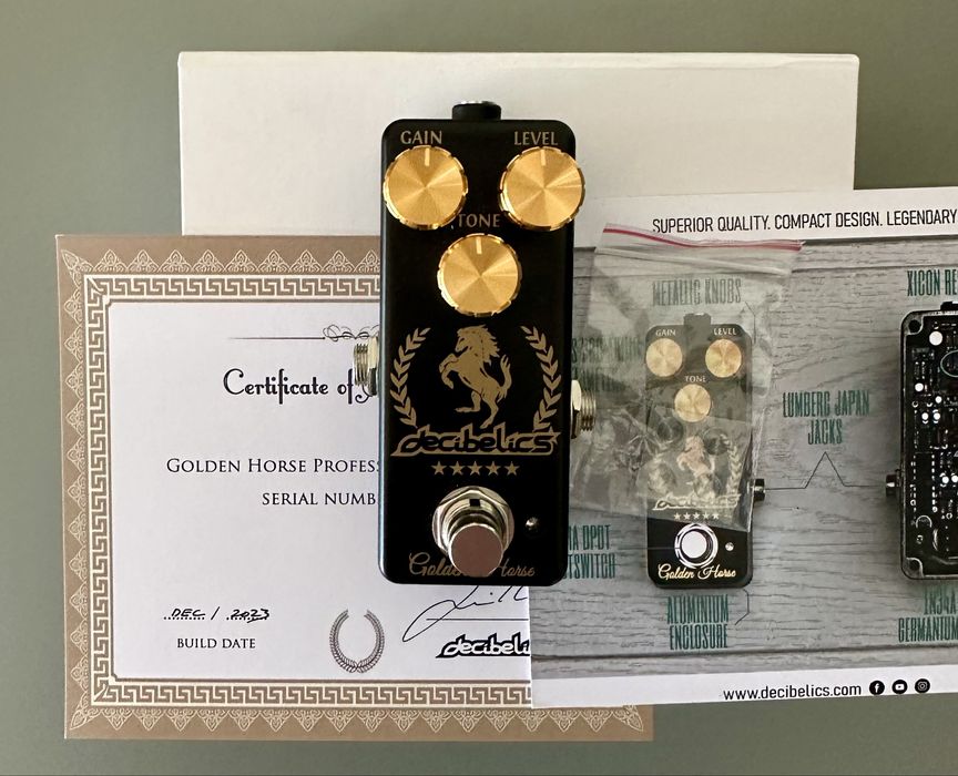 Decibelics Golden Horse klon overdrive guitar pedal