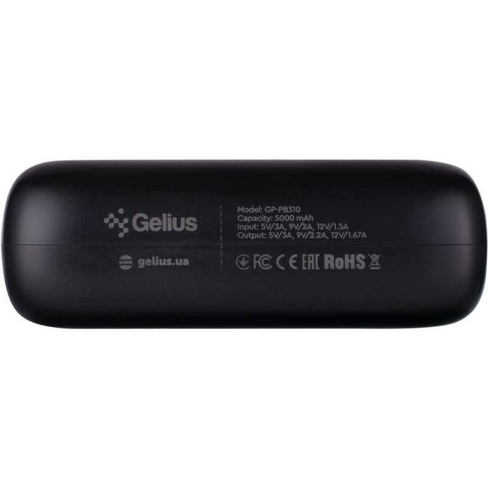 Повербанк Gelius MiniBoost GP-PB310 5000mAh 20W Black