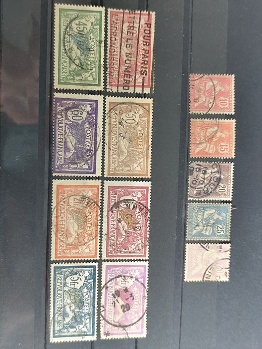 Lote selos clássicos franceses