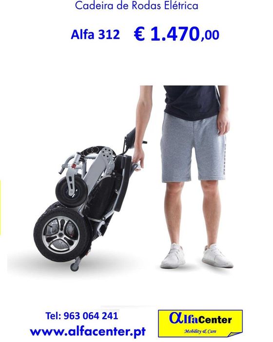 Cadeira de rodas elétrica Alfa 312 - NOVA
