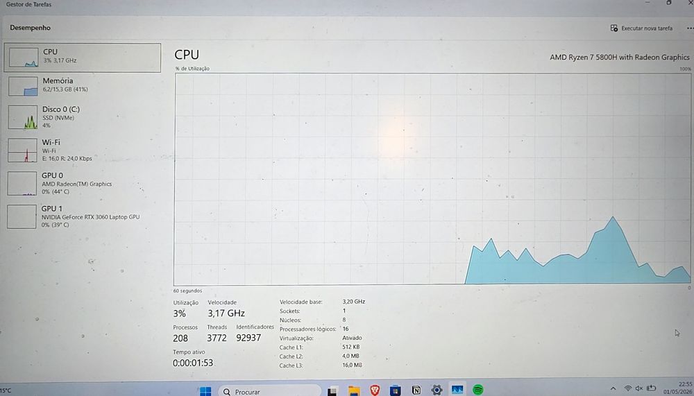HP Victus 16 | Ryzen 75800H | RTX 3060 | 16GB RAM | 512GB SSD