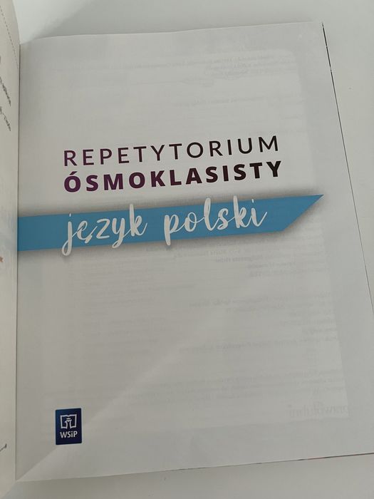 Repetytorium ośmioklasisty i arkusze z odpowiedziemi Jezyk polski WSiP