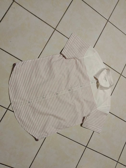 CALVIN KLEIN USA - NOWA! z LOGO Koszula Męska krótki rękaw rozmiar L