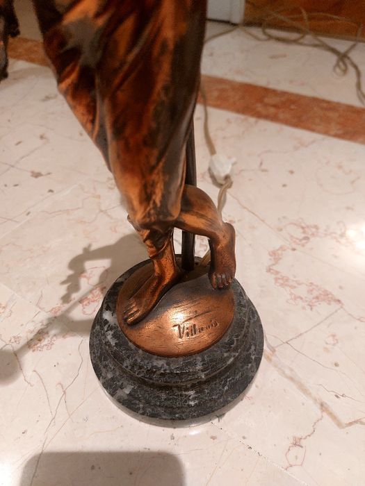 Candeeiro em Bronze + Mármore