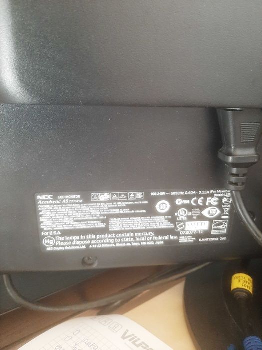 Monitor NEC 22 acusync 221WM