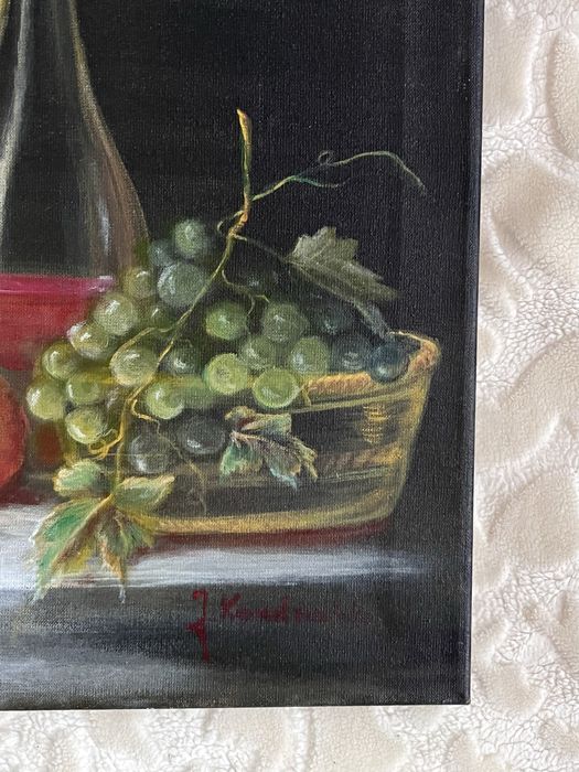 Obraz malowany martwa natura