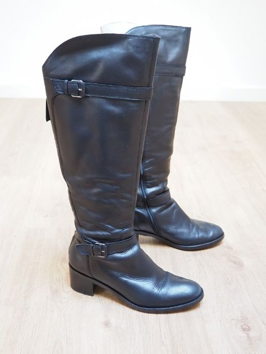 Botas cano alto pele preta, marca BRUNO PREMI