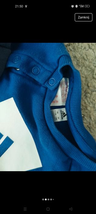 Paka ubrań 80-86 adidas bluzy koszulki bluzki