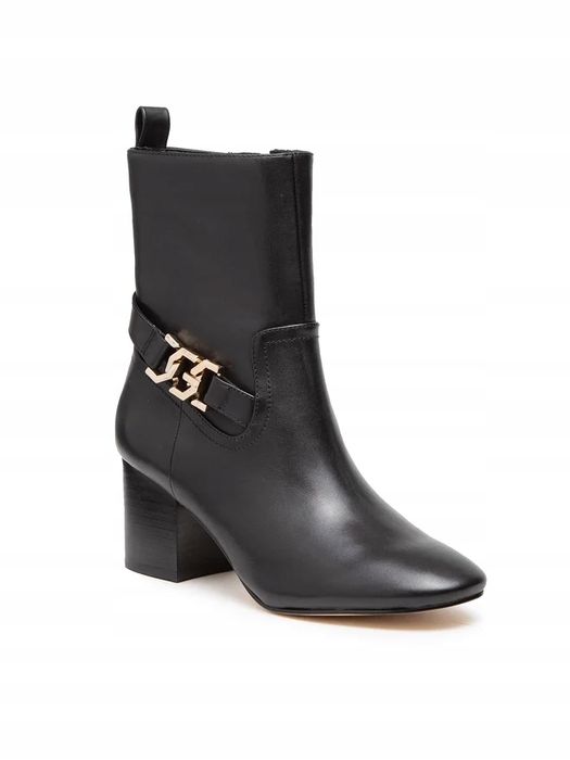 Guess 39 Buty Damskie Czarne Botki Skórzane Sabean Fl8Sbn Lea10 T1137