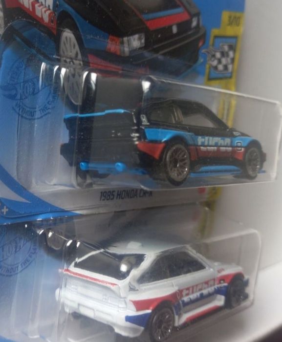 Conjunto 2 - honda cr-x 1985 hot wheels