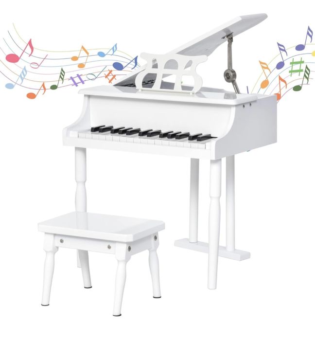 Piano de cauda infantil 30 teclas e banco