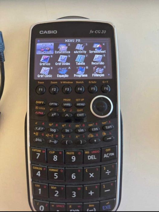 Calculadora gráfica Casio fx-CG20 + capa + cabos