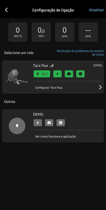 Rolo de treino Tacx Flux Smart T2900