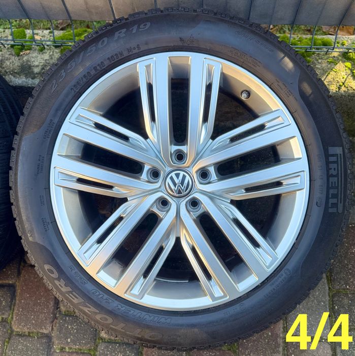 Zimowe 19 cali felgi koła VW Tiguan r-line oryginalne 5x112 ET43 7.5J