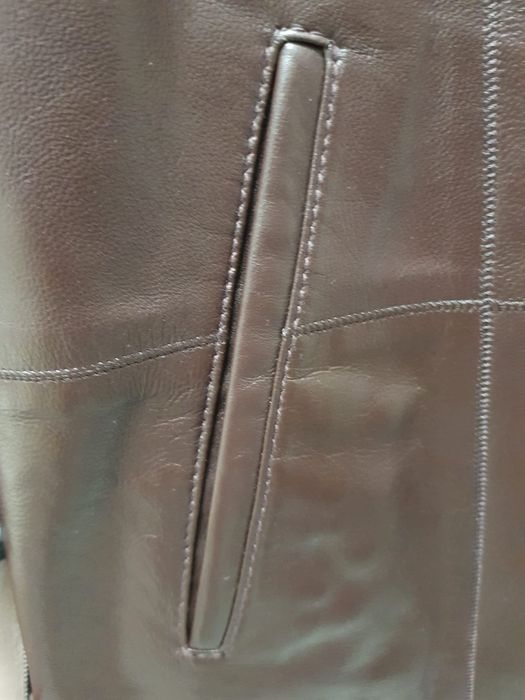 Casaco de pele genuína castanho double face mulher - Novo a estrear