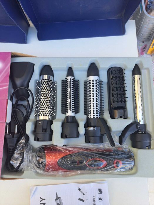 Escova Modeladora de Ar Quente SOKANY HB-809 – 7 Acessórios