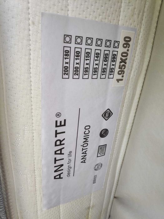Sommier Solteiro Branco, como Novo