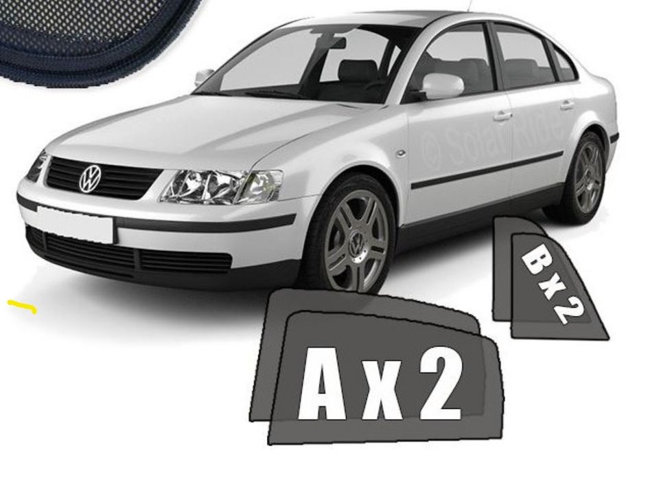 Cortinas solares - VW Passat 3B/B5/3BG/B5.5 sedan 97 a 2005