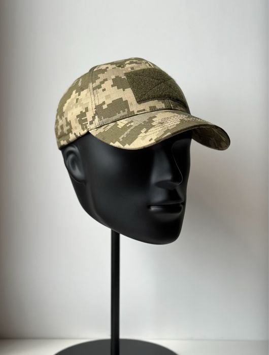 Бейсболка піксель з шевроном | Кепка піксель | Бейсболка ЗСУ піксель