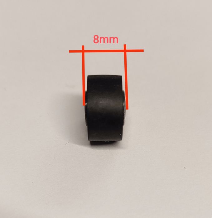 Rolka dociskowa magnetofonu 13.5x8x6.8x2