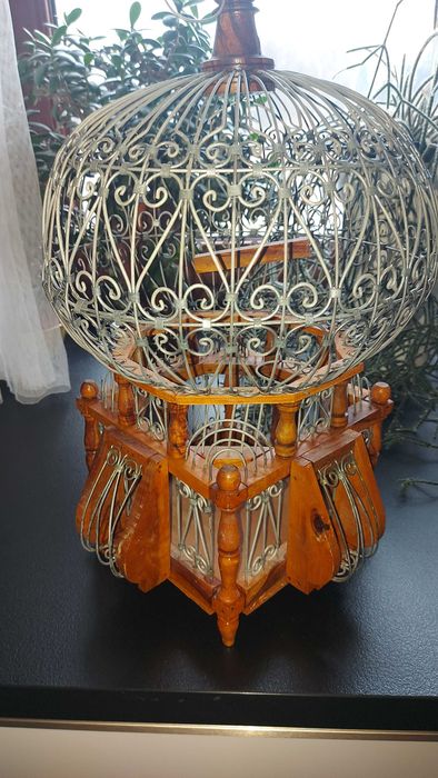 Kolekcjonerska ozdobna klatka na ptaki