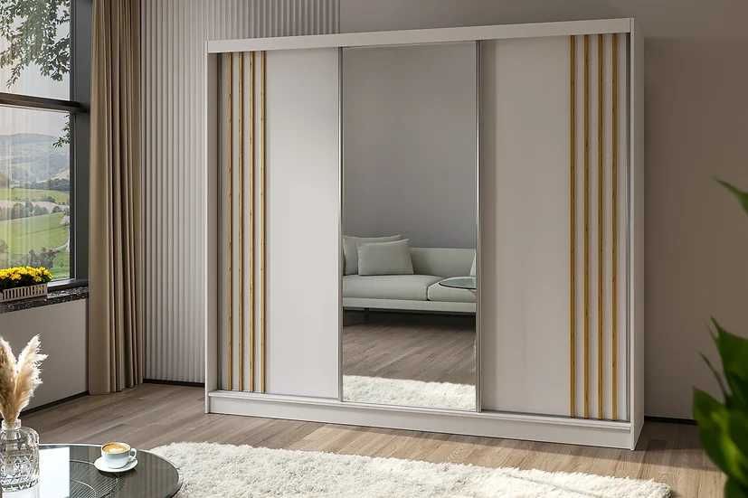 Duża pojemna szafa LENA 240 cm - różna kolorystyka . Szybka wysyłka